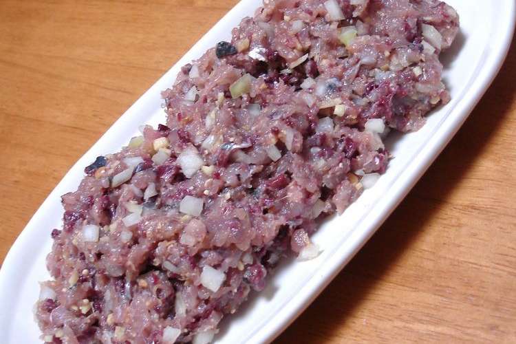 なめろう ウチの鯵のたたき レシピ 作り方 By Missmacky00 クックパッド 簡単おいしいみんなのレシピが353万品