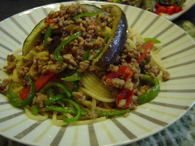 +和風+肉味噌パスタ