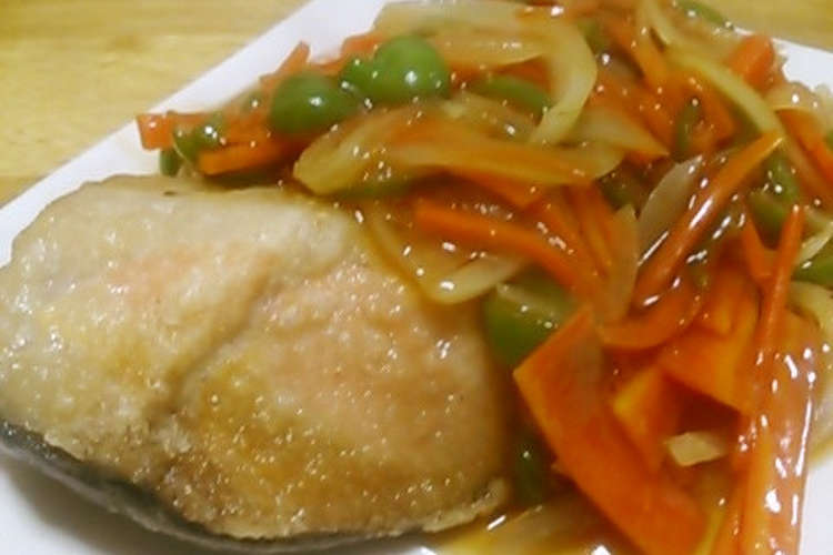 鮭のムニエル甘酢野菜あんかけ レシピ・作り方 By 単！！ 【クックパッド】 簡単おいしいみんなのレシピが363万品
