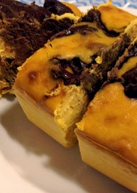 チョコと南瓜のチーズケーキプロトタイプ