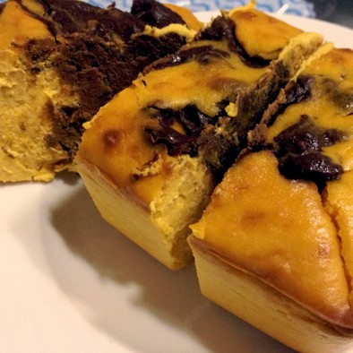 チョコと南瓜のチーズケーキプロトタイプの写真