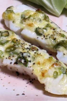 塩タラのねぎマヨ*トースター焼き