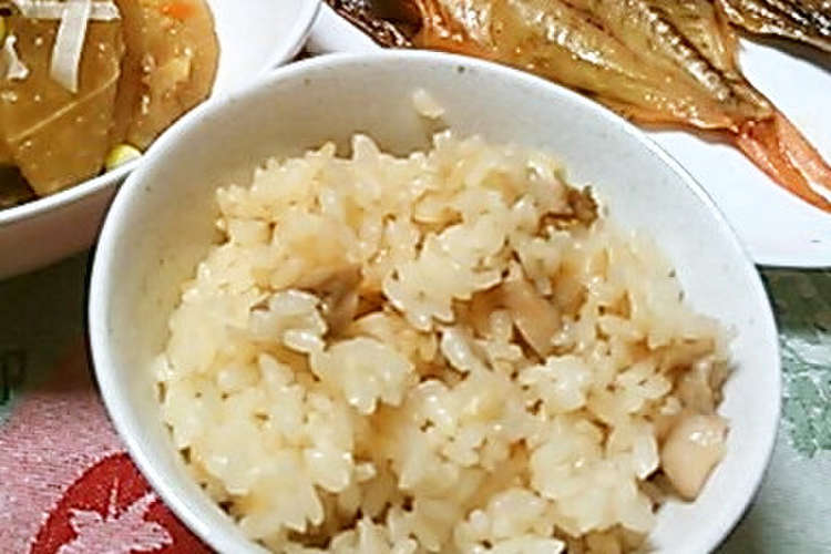 鮑の醤油煮を使って 簡単炊き込みご飯 レシピ 作り方 By ポテチ犬 クックパッド 簡単おいしいみんなのレシピが356万品