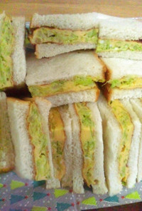 春キャベツとたまごのサンドイッチ 