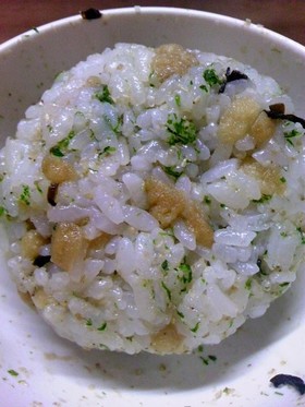 天かす青のりおにぎり