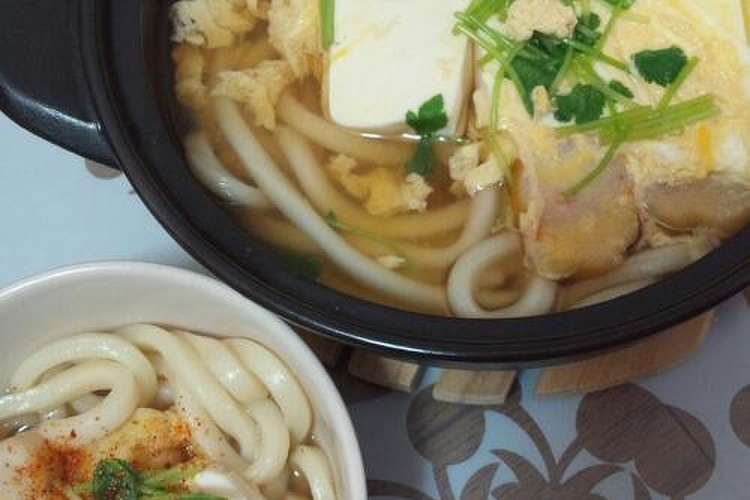 豆腐の卵とじ鍋焼きうどん レシピ 作り方 By 缶チュー クックパッド 簡単おいしいみんなのレシピが353万品