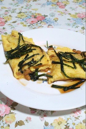 納豆オムレツ