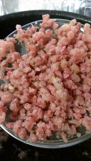俺流♪華紅てんかす(紅生姜天)青さ天かすの写真