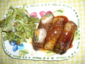 牛肉のマキマキ照り焼き