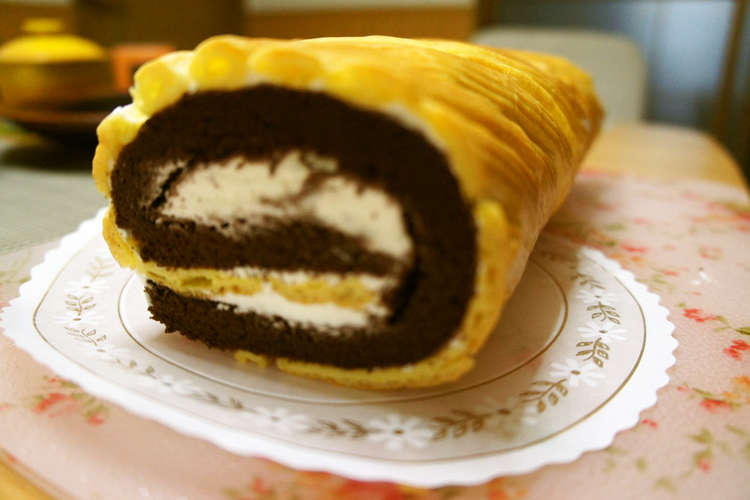 ショコラのシューロールケーキ レシピ 作り方 By ミラクル りのちゃん クックパッド 簡単おいしいみんなのレシピが349万品