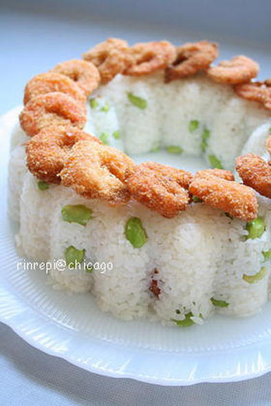 ポップコーンシュリンプ寿司の写真