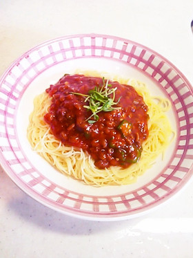 10分でできる☆納豆ミートソース