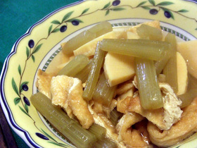 竹の子とふきの煮物