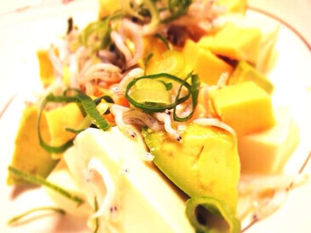 素材の味を楽しむ豆腐アボカドサラダ レシピ 作り方 By なつき クックパッド