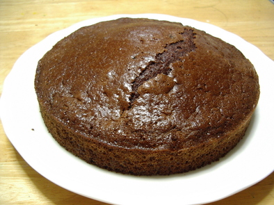 ヨーグルトの入ったチョコチップケーキの写真