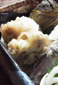 豚肉の天ぷら（醤油麹ガーリックワイン）