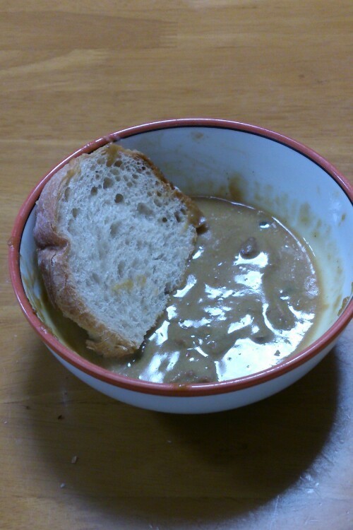 カレーリメイク！カレー豆乳スープの画像