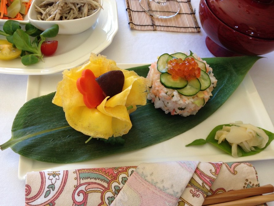 茶巾寿司の画像