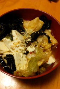 キムチと豆腐のコリアンスープ