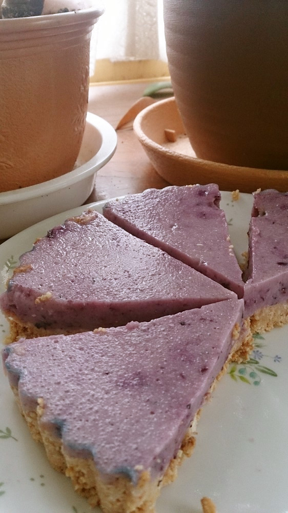 焼かないブルーベリーレモングラハムケーキのレシピ