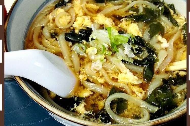 簡単 わかめと卵の優しいうどん レシピ 作り方 By コツメ クックパッド 簡単おいしいみんなのレシピが353万品