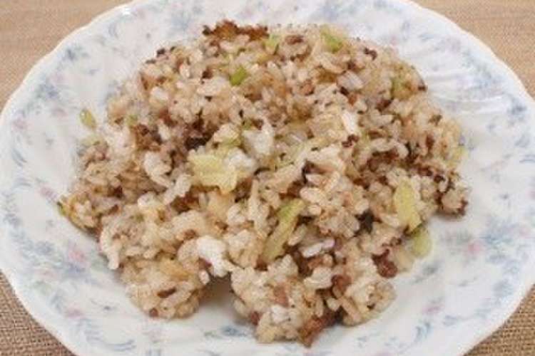 合挽き肉とキャベツの炒飯 レシピ 作り方 By Nin クックパッド