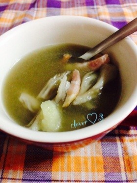 玉ねぎペースト☆②舞茸のスープ