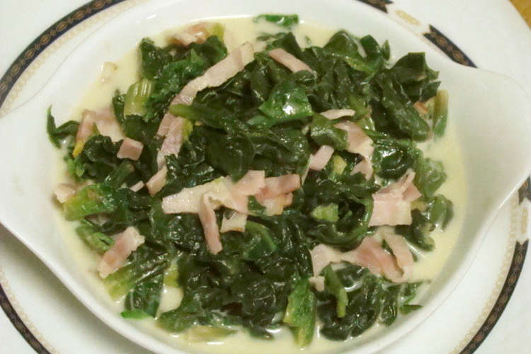 ほうれん草の牛乳煮 レシピ 作り方 By いじわる山羊 クックパッド 簡単おいしいみんなのレシピが357万品