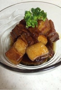 ヨシダソース☆ぐるめのたれで簡単豚の角煮