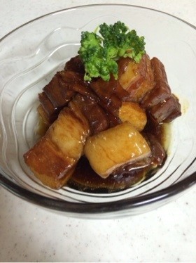 ヨシダソース☆ぐるめのたれで簡単豚の角煮の画像