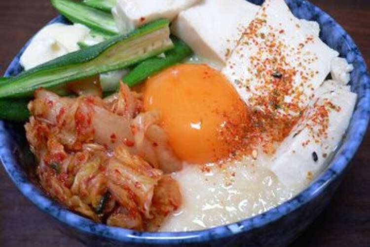 キムオクラムチトウフ丼 レシピ 作り方 By ギャング クックパッド 簡単おいしいみんなのレシピが372万品