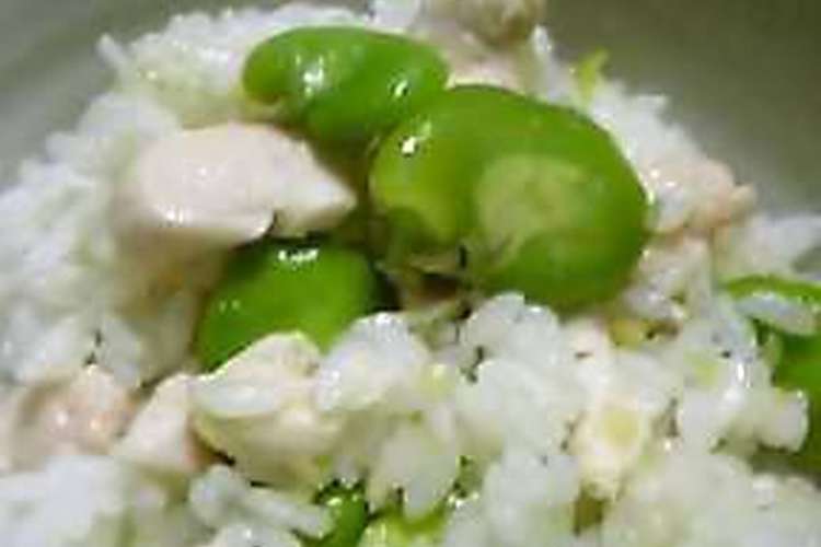 そら豆 と ささみ と しょうが のご飯 レシピ 作り方 By ふみか クックパッド 簡単おいしいみんなのレシピが352万品