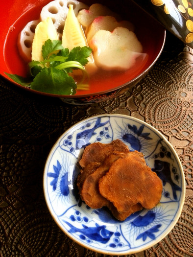 菊芋の赤味噌漬けの写真
