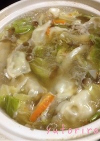 簡単 野菜餃子スープ
