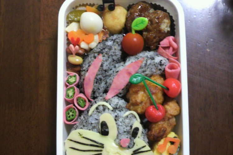 キャラ弁バックスバニー レシピ 作り方 By Yuuchi0111 クックパッド 簡単おいしいみんなのレシピが352万品