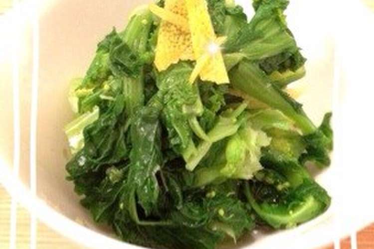 話題の副菜作りおき 料亭の菜の花おひたし レシピ 作り方 By ｍａｓａ ｙｏｎ クックパッド 簡単おいしいみんなのレシピが367万品