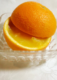 オレンジ丸ごとゼリー（アガー使用）