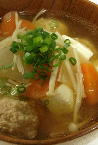 生姜でポカポカ風邪予防！肉団子スープ