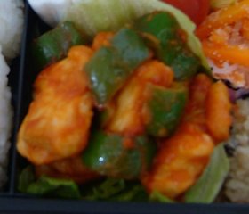 鶏肉のケチャップ炒め
