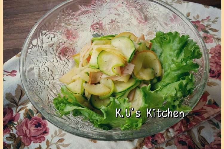 ズッキーニ ふじりんごシャキシャキサラダ レシピ 作り方 By 栗丸うさぎ クックパッド 簡単おいしいみんなのレシピが357万品