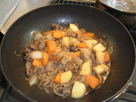 うちの夕飯 簡単肉じゃが
