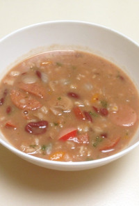 フリホレスチャロス：メキシコ風豆のスープ