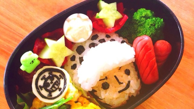 トラファルガー ロー ワンピースキャラ弁 レシピ 作り方 By 2430mam クックパッド