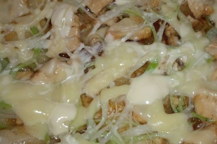 照り焼きチキンと長ネギの餅ピザ レシピ 作り方 By くまた クックパッド 簡単おいしいみんなのレシピが365万品