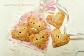 友チョコに♪子どもと作る簡単チョコパイ
