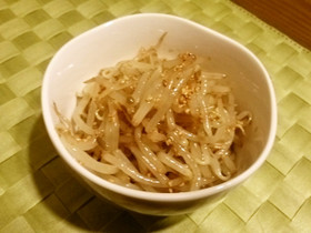◆簡単副菜♡もやしのごまポンズナムル◆