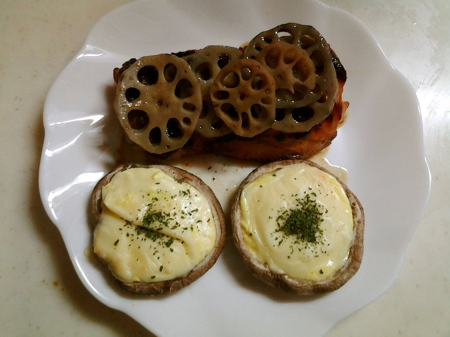 どんこ椎茸のマヨチーズ焼きの画像