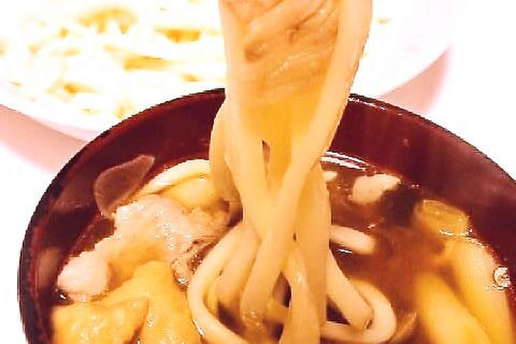 めんつゆで超簡単 肉汁うどんのつゆ レシピ 作り方 By Hirokoh クックパッド
