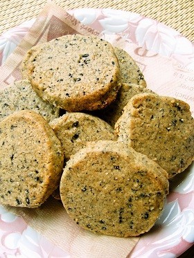 香ばし❁黒ごまクッキーの画像