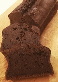 どっしり濃厚チョコレートパウンドケーキ。